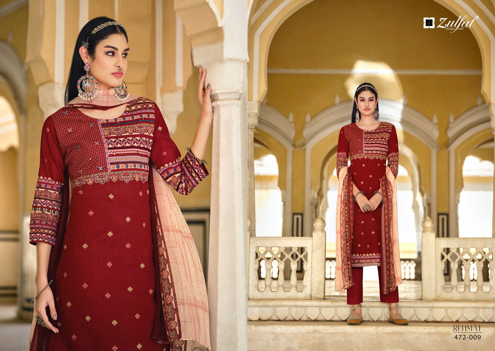 Zulfat Rehmat Daily Wear Wholesale Cotton Dress Material Catalog